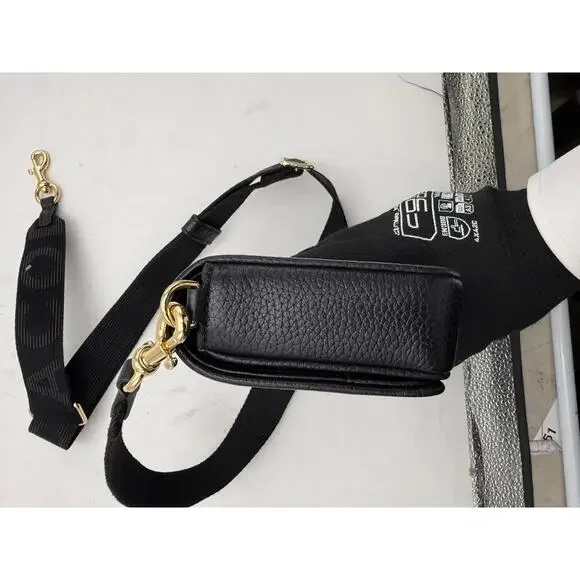 Marc Jacobs The Mini Bag Black Leather Crossbody Camera Bag - Picture 5 of 10